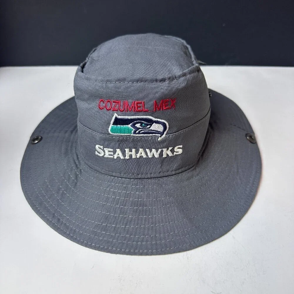 SEAHAWKS BUCKET OUTDOR HAT WITH EMBROIDERED LOGO, 